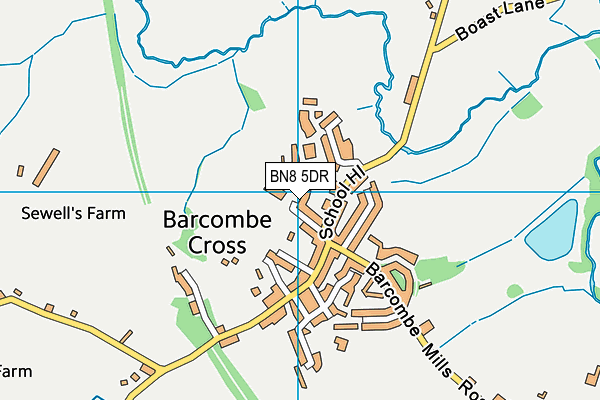 Barcombe Recreation Ground map (BN8 5DR) - OS VectorMap District (Ordnance Survey)
