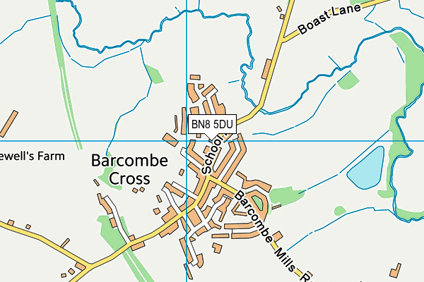 BN8 5DU map - OS VectorMap District (Ordnance Survey)