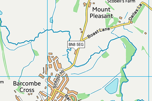 BN8 5EG map - OS VectorMap District (Ordnance Survey)