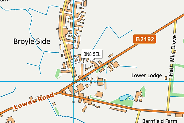 BN8 5EL map - OS VectorMap District (Ordnance Survey)