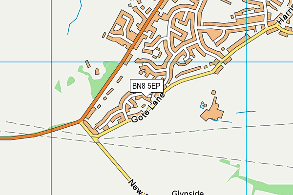 BN8 5EP map - OS VectorMap District (Ordnance Survey)