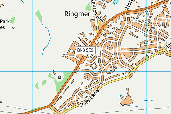 BN8 5ES map - OS VectorMap District (Ordnance Survey)