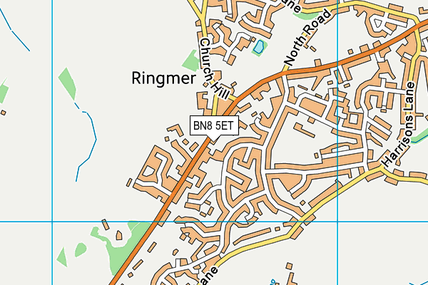 BN8 5ET map - OS VectorMap District (Ordnance Survey)