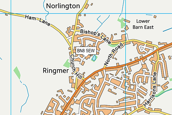 BN8 5EW map - OS VectorMap District (Ordnance Survey)