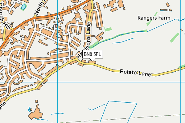 BN8 5FL map - OS VectorMap District (Ordnance Survey)