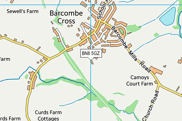 BN8 5GZ map - OS VectorMap District (Ordnance Survey)