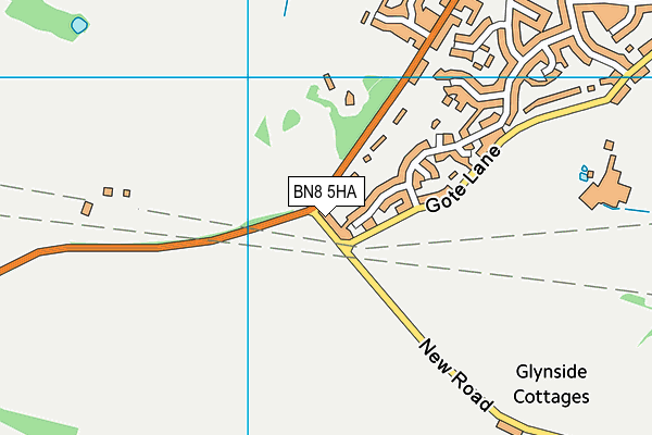BN8 5HA map - OS VectorMap District (Ordnance Survey)