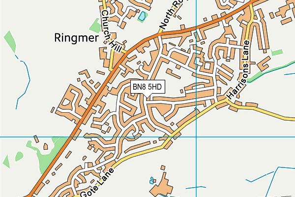 BN8 5HD map - OS VectorMap District (Ordnance Survey)