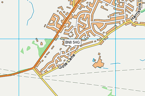 BN8 5HG map - OS VectorMap District (Ordnance Survey)