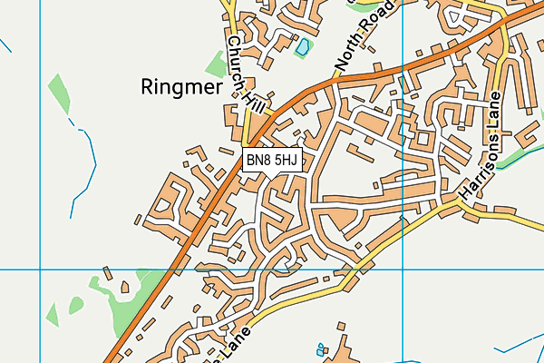 BN8 5HJ map - OS VectorMap District (Ordnance Survey)