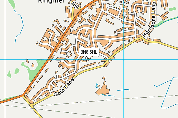 BN8 5HL map - OS VectorMap District (Ordnance Survey)