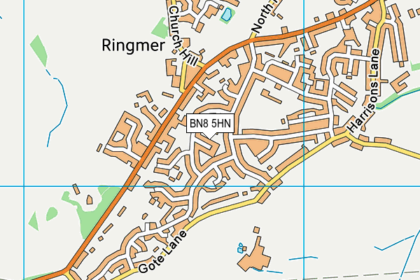 BN8 5HN map - OS VectorMap District (Ordnance Survey)