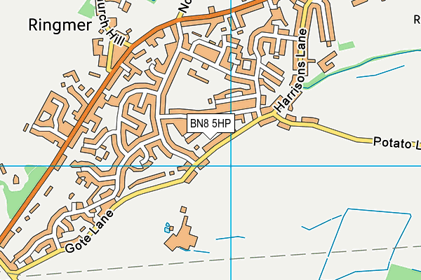 BN8 5HP map - OS VectorMap District (Ordnance Survey)