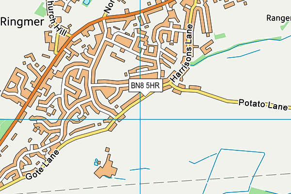 BN8 5HR map - OS VectorMap District (Ordnance Survey)