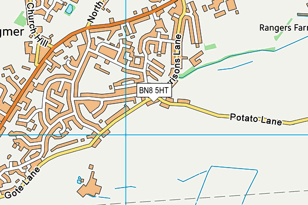 BN8 5HT map - OS VectorMap District (Ordnance Survey)