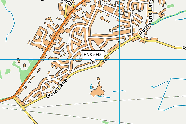 BN8 5HX map - OS VectorMap District (Ordnance Survey)
