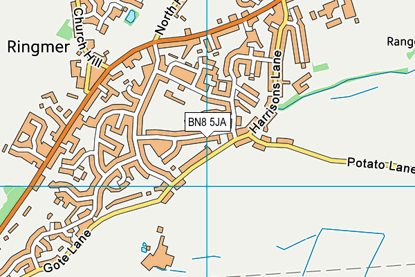 BN8 5JA map - OS VectorMap District (Ordnance Survey)