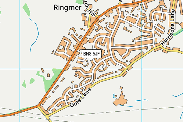 BN8 5JF map - OS VectorMap District (Ordnance Survey)