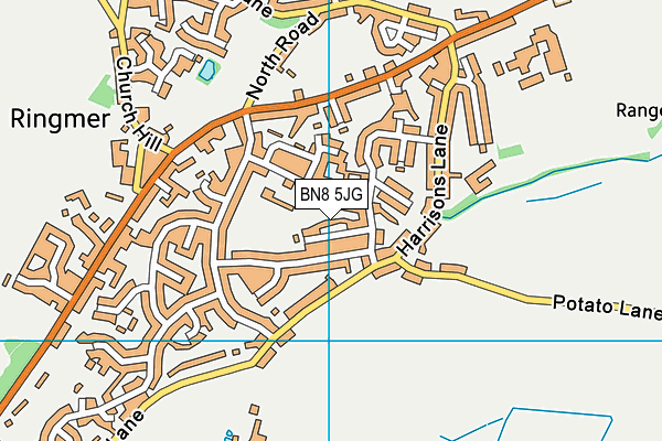 BN8 5JG map - OS VectorMap District (Ordnance Survey)
