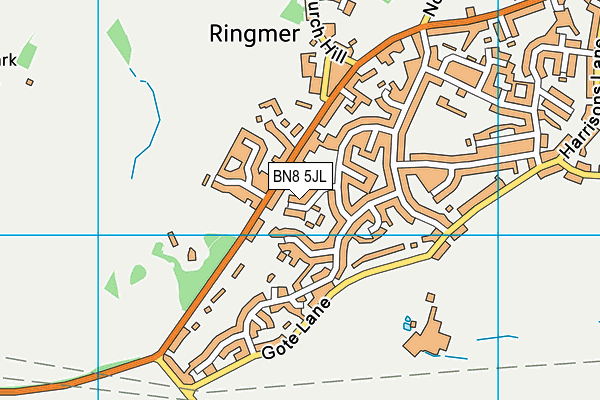 BN8 5JL map - OS VectorMap District (Ordnance Survey)