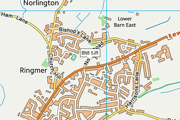 BN8 5JR map - OS VectorMap District (Ordnance Survey)
