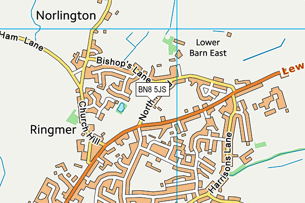 BN8 5JS map - OS VectorMap District (Ordnance Survey)
