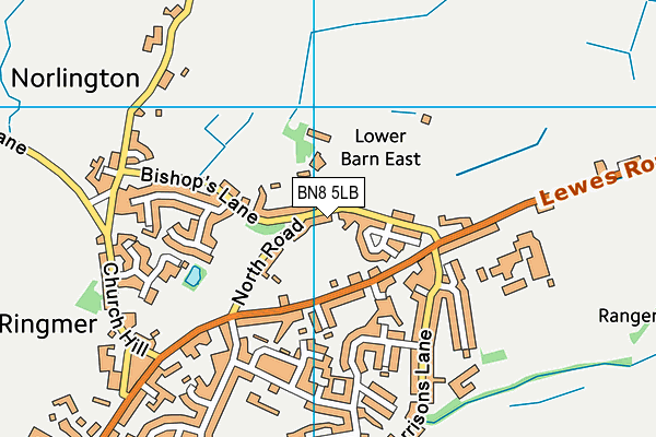 BN8 5LB map - OS VectorMap District (Ordnance Survey)