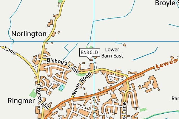 BN8 5LD map - OS VectorMap District (Ordnance Survey)