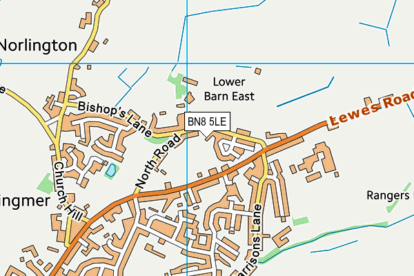 BN8 5LE map - OS VectorMap District (Ordnance Survey)