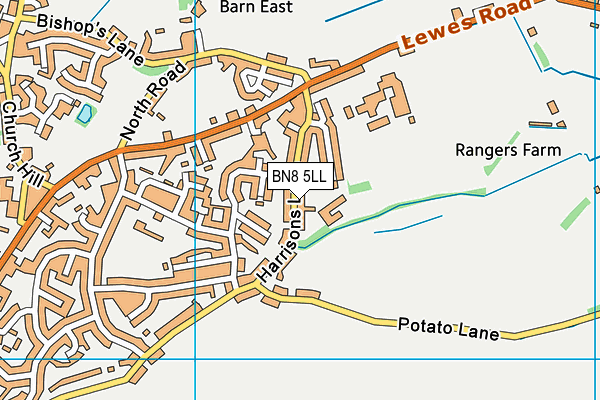 BN8 5LL map - OS VectorMap District (Ordnance Survey)