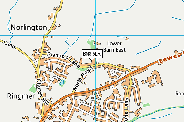 BN8 5LR map - OS VectorMap District (Ordnance Survey)