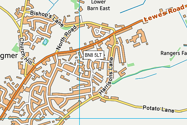 BN8 5LT map - OS VectorMap District (Ordnance Survey)
