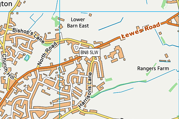 BN8 5LW map - OS VectorMap District (Ordnance Survey)
