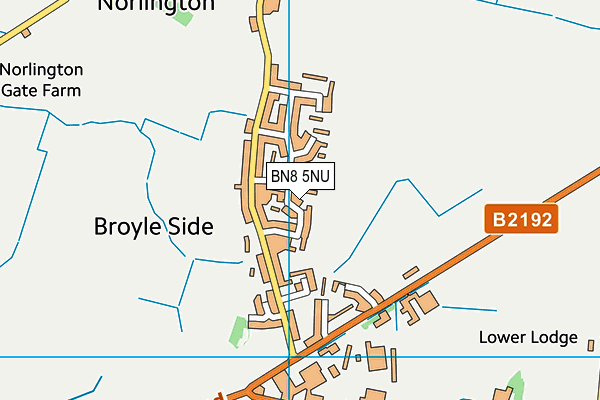 BN8 5NU map - OS VectorMap District (Ordnance Survey)