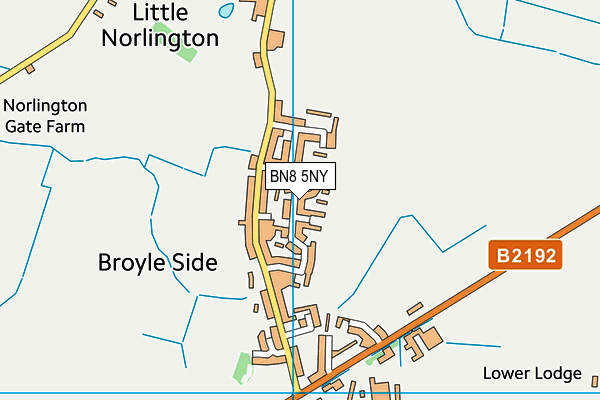 BN8 5NY map - OS VectorMap District (Ordnance Survey)