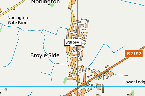 BN8 5PA map - OS VectorMap District (Ordnance Survey)