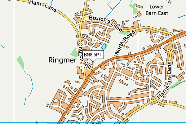 BN8 5PT map - OS VectorMap District (Ordnance Survey)