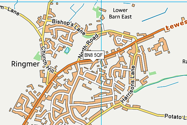BN8 5QF map - OS VectorMap District (Ordnance Survey)