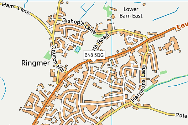 BN8 5QG map - OS VectorMap District (Ordnance Survey)
