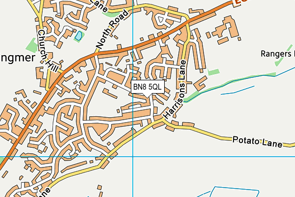 BN8 5QL map - OS VectorMap District (Ordnance Survey)