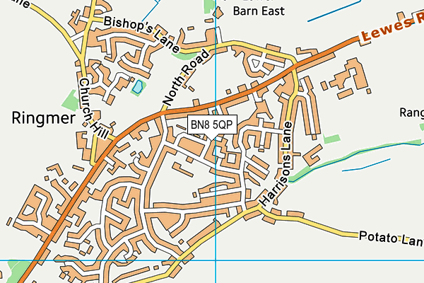 BN8 5QP map - OS VectorMap District (Ordnance Survey)