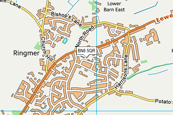 BN8 5QR map - OS VectorMap District (Ordnance Survey)