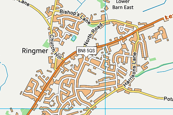 BN8 5QS map - OS VectorMap District (Ordnance Survey)