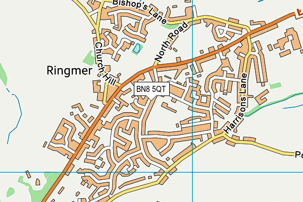 BN8 5QT map - OS VectorMap District (Ordnance Survey)