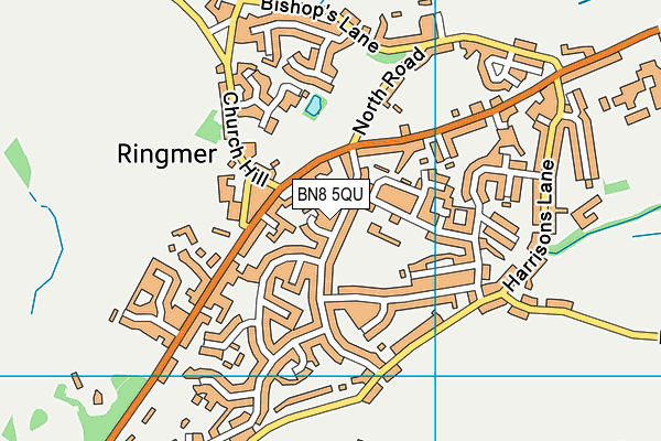 BN8 5QU map - OS VectorMap District (Ordnance Survey)