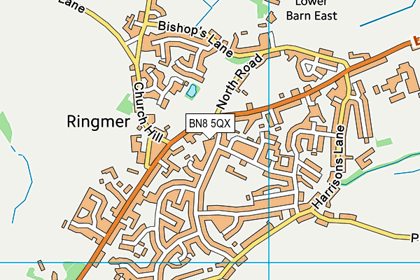 BN8 5QX map - OS VectorMap District (Ordnance Survey)