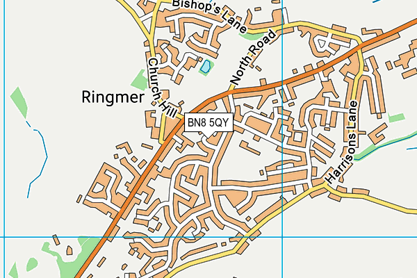 BN8 5QY map - OS VectorMap District (Ordnance Survey)