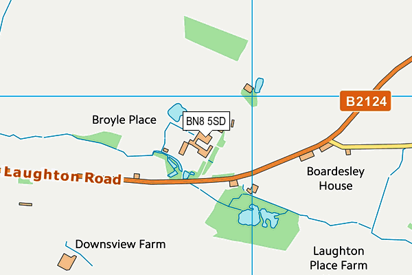 BN8 5SD map - OS VectorMap District (Ordnance Survey)