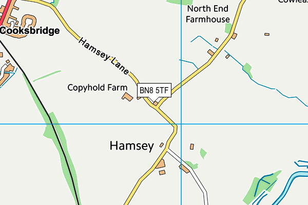 BN8 5TF map - OS VectorMap District (Ordnance Survey)