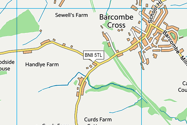 BN8 5TL map - OS VectorMap District (Ordnance Survey)